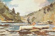Winslow Homer Hudson River, Logging china oil painting artist